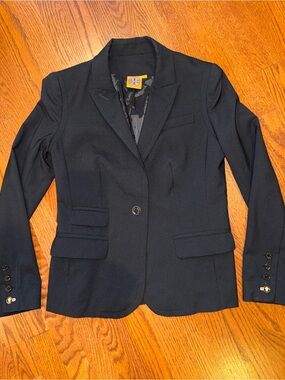 Tory Burch Single-Button Women’s Black Blazer Size 6